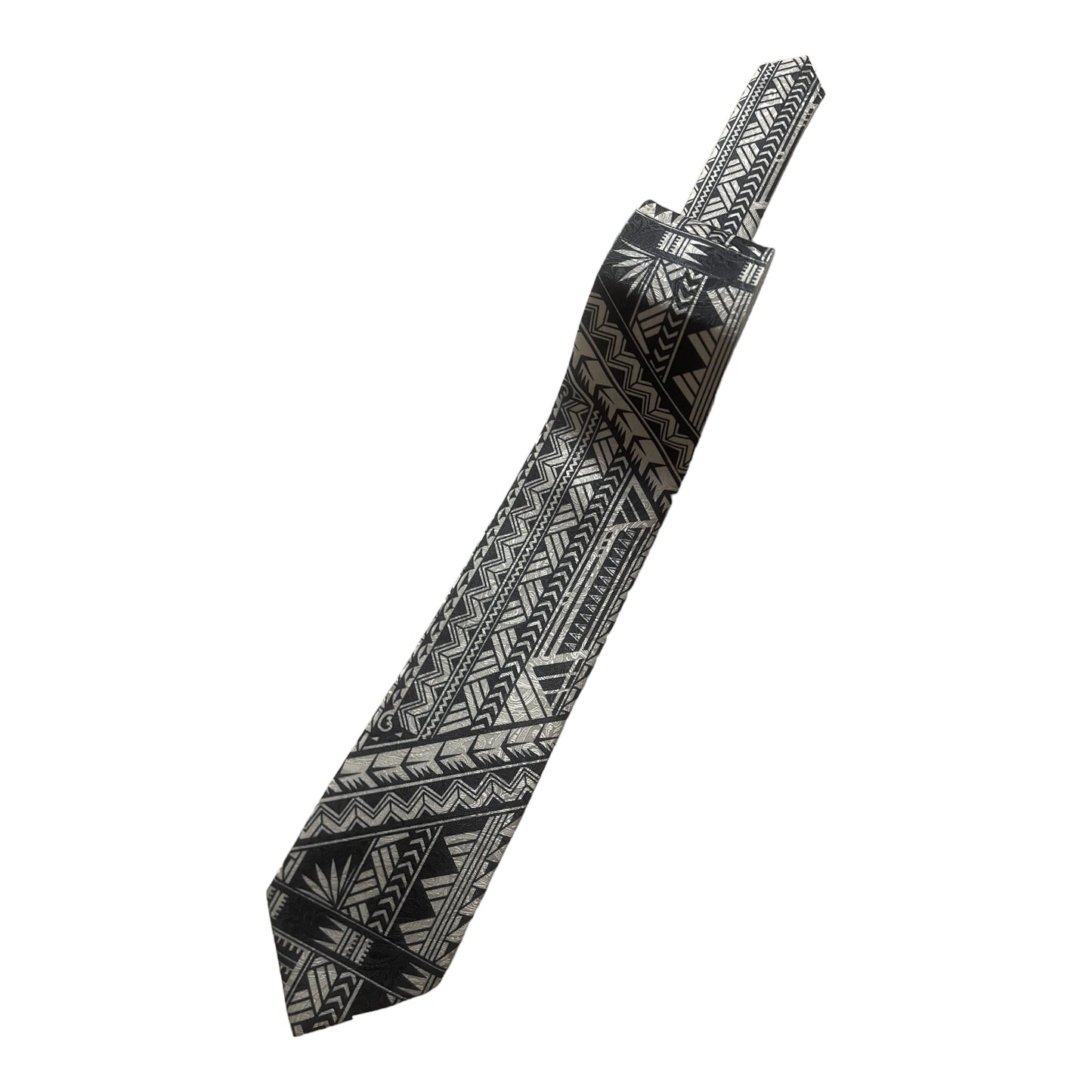 SZN2: BLACK AND WHITE 5 TRIBAL NECKTIE