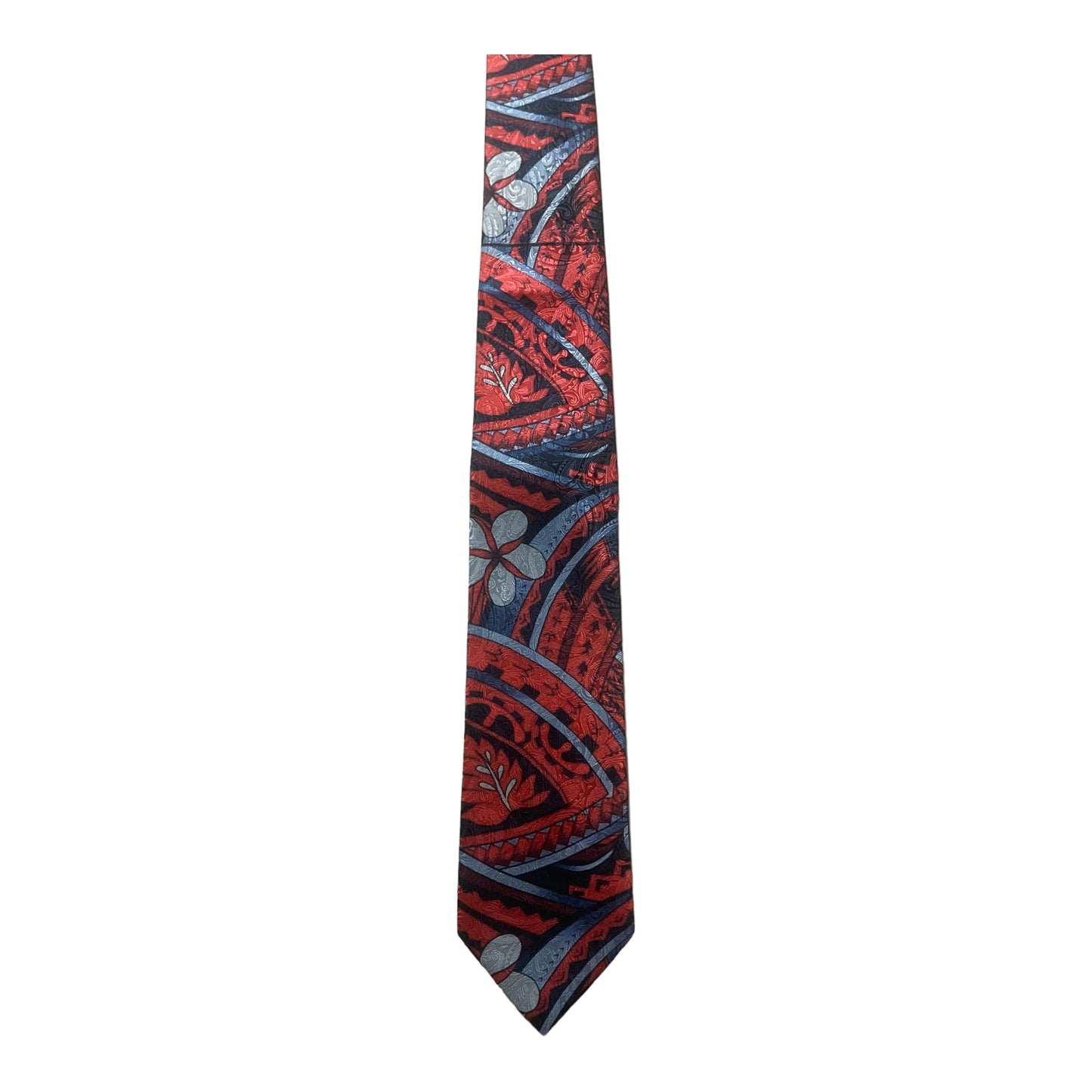 SZN2: RED AND BLUE 1 TRIBAL NECKTIE