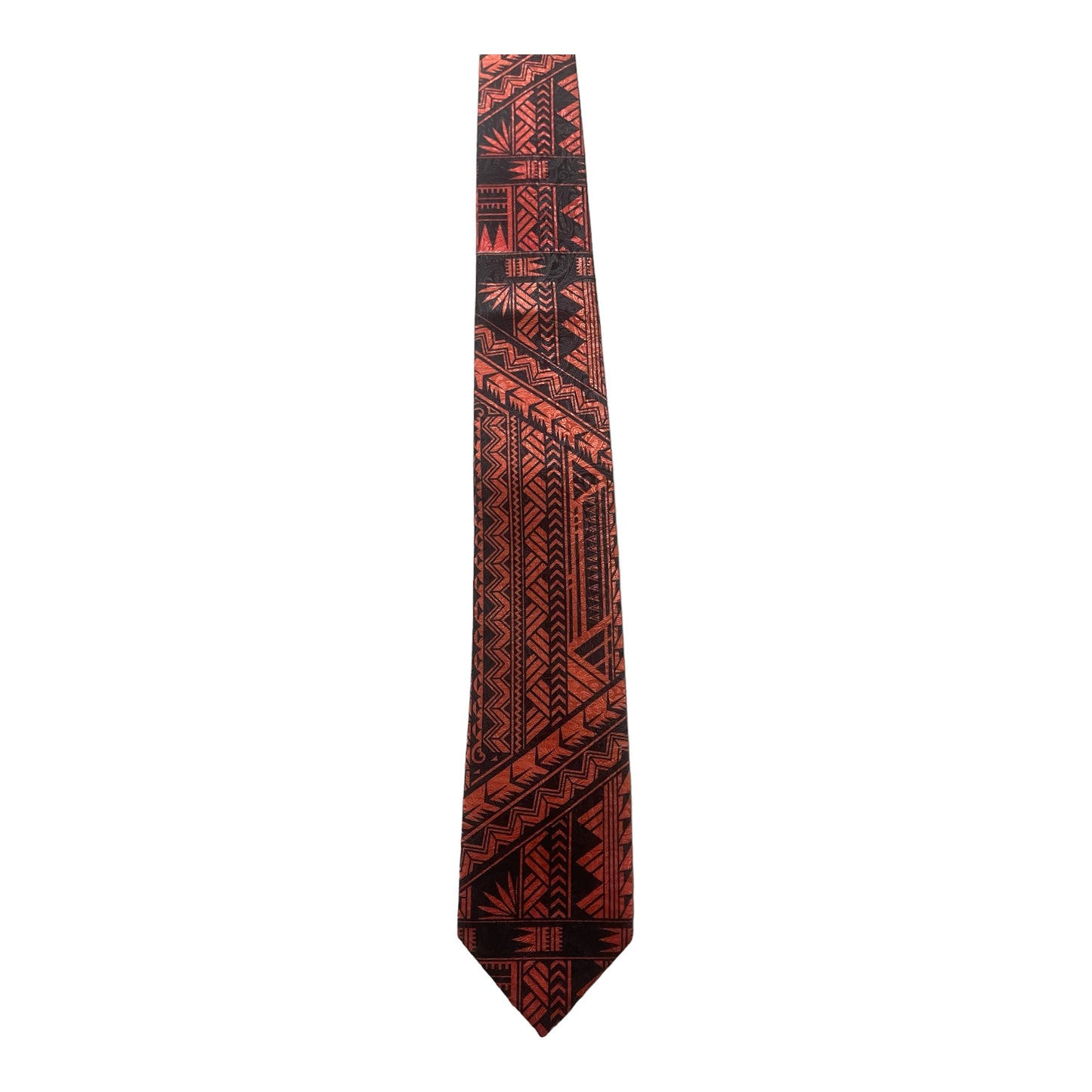 SZN2: RED AND BLACK 2 TRIBAL NECKTIE