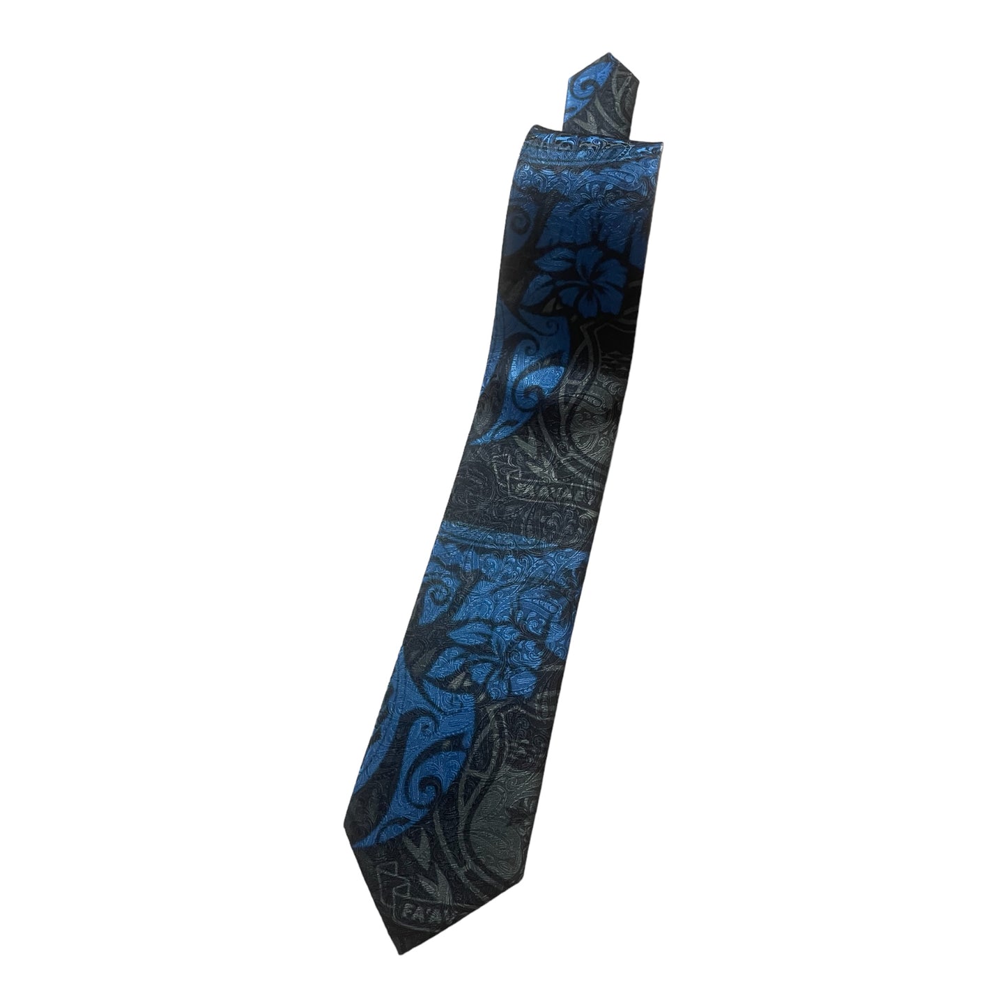 SZN2: BLUE AND BLACK 1 TRIBAL NECKTIE