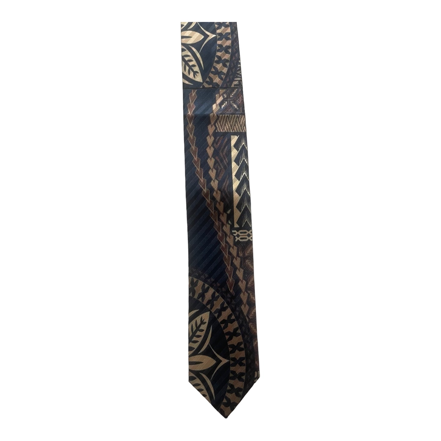 SZN2: BROWN AND BLACK 3 TRIBAL NECKTIE