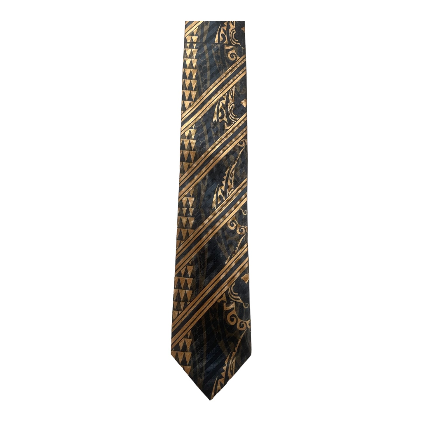 SZN2: BROWN AND BLACK 4 TRIBAL NECKTIE