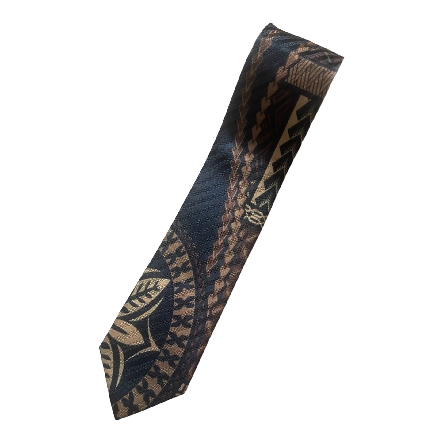 SZN2: BROWN AND BLACK 3 TRIBAL NECKTIE