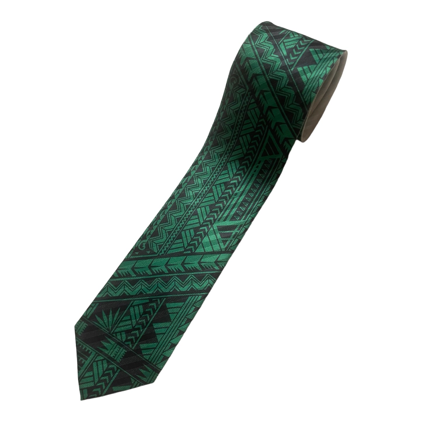 SZN2: GREEN 2 TRIBAL NECKTIE