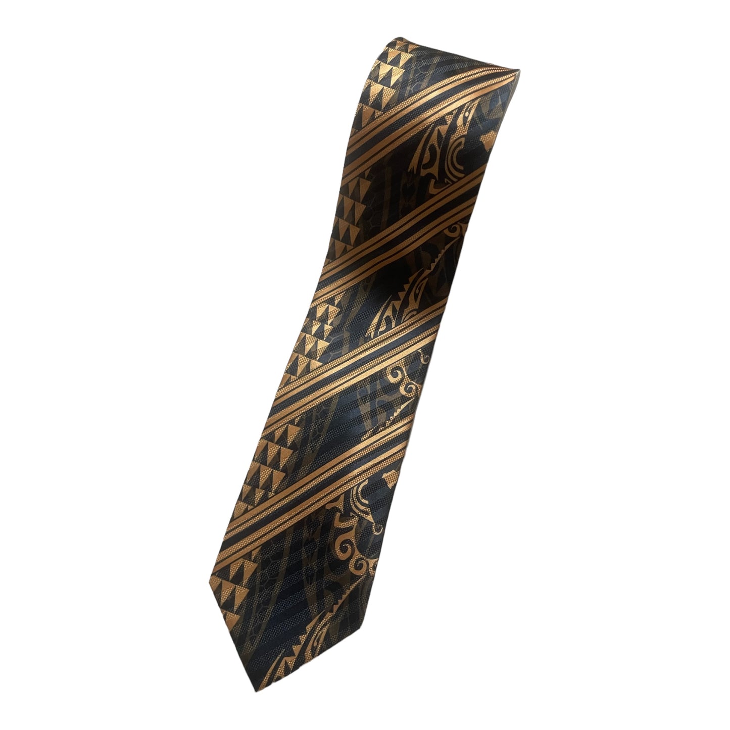 SZN2: BROWN AND BLACK 4 TRIBAL NECKTIE