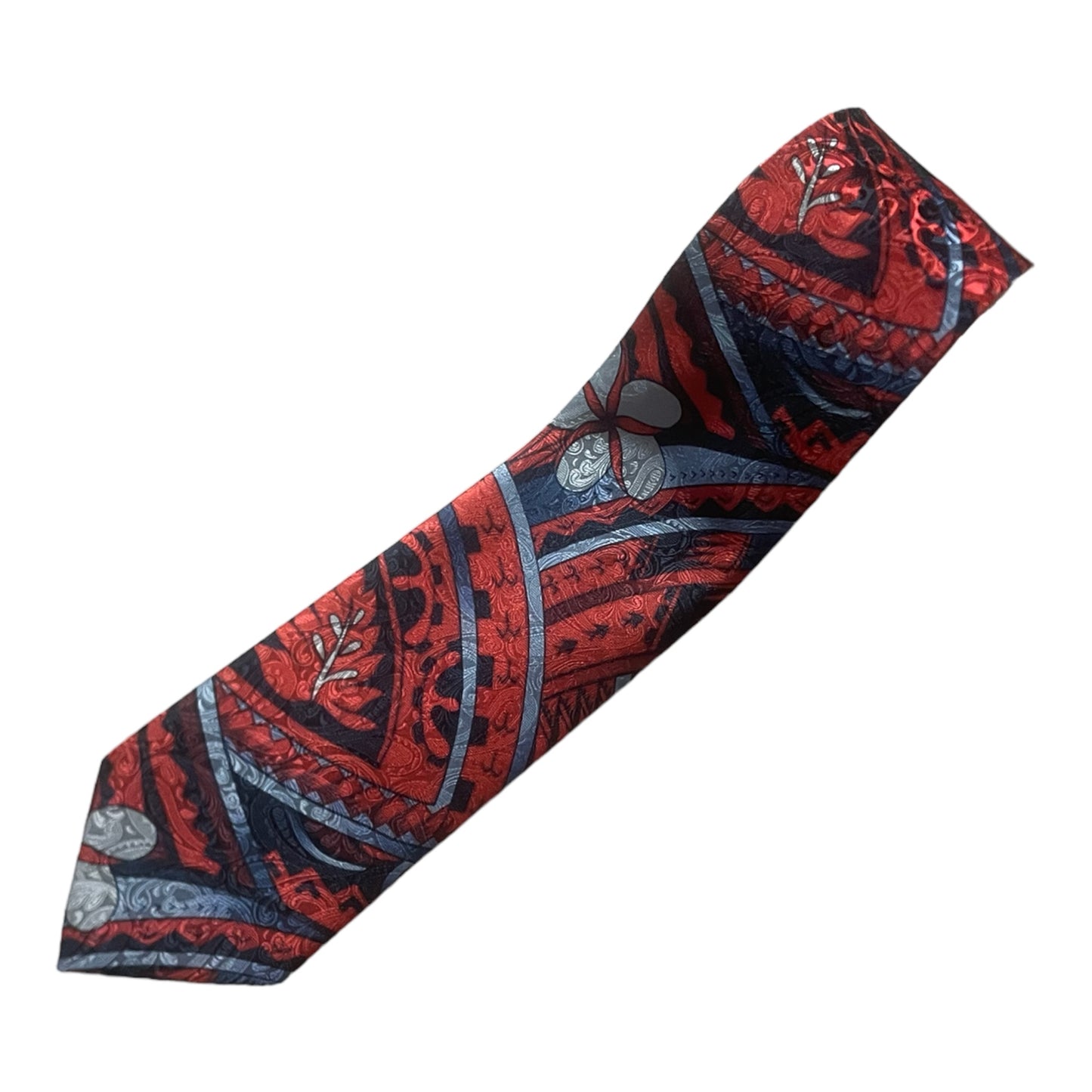 SZN2: RED AND BLUE 1 TRIBAL NECKTIE