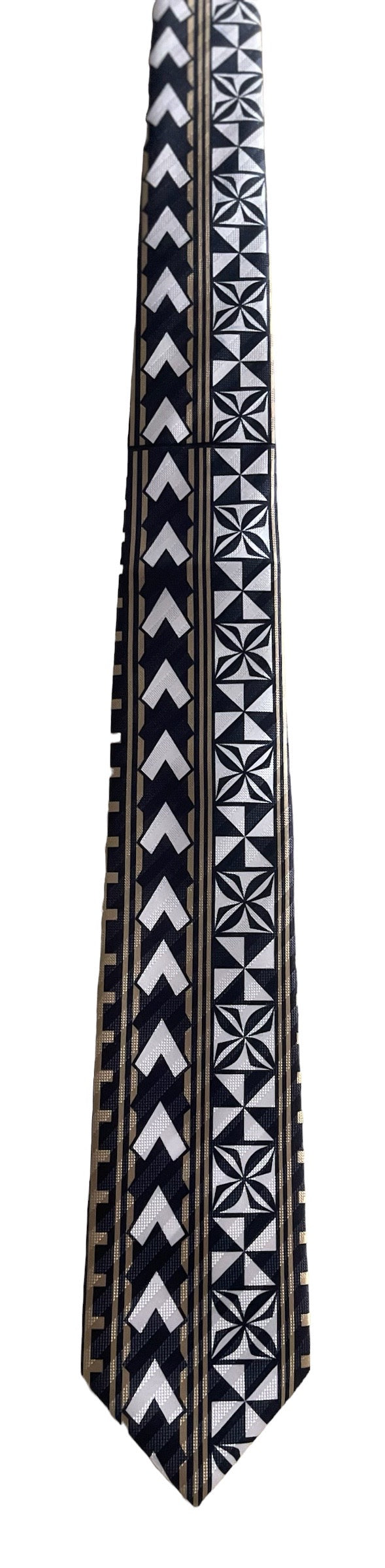 SZN2: BLACK AND BROWN 1 TRIBAL NECKTIE