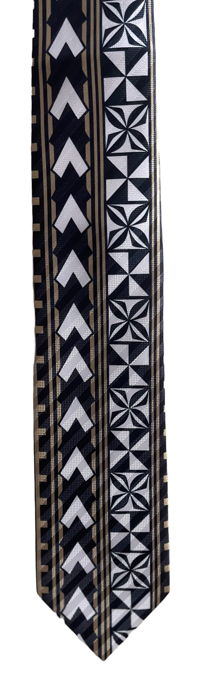 SZN2: BLACK AND BROWN 1 TRIBAL NECKTIE