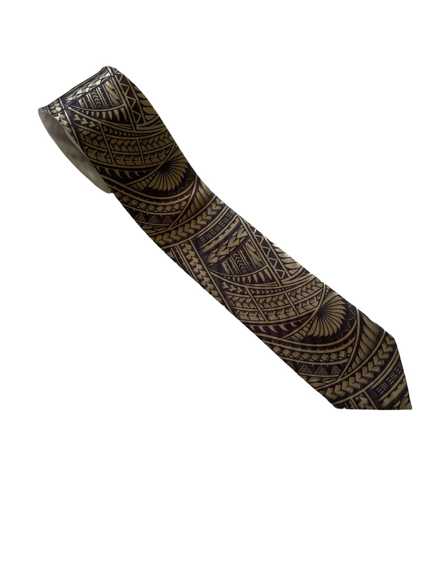 SZN2: BROWN AND BLACK 1 TRIBAL NECKTIE