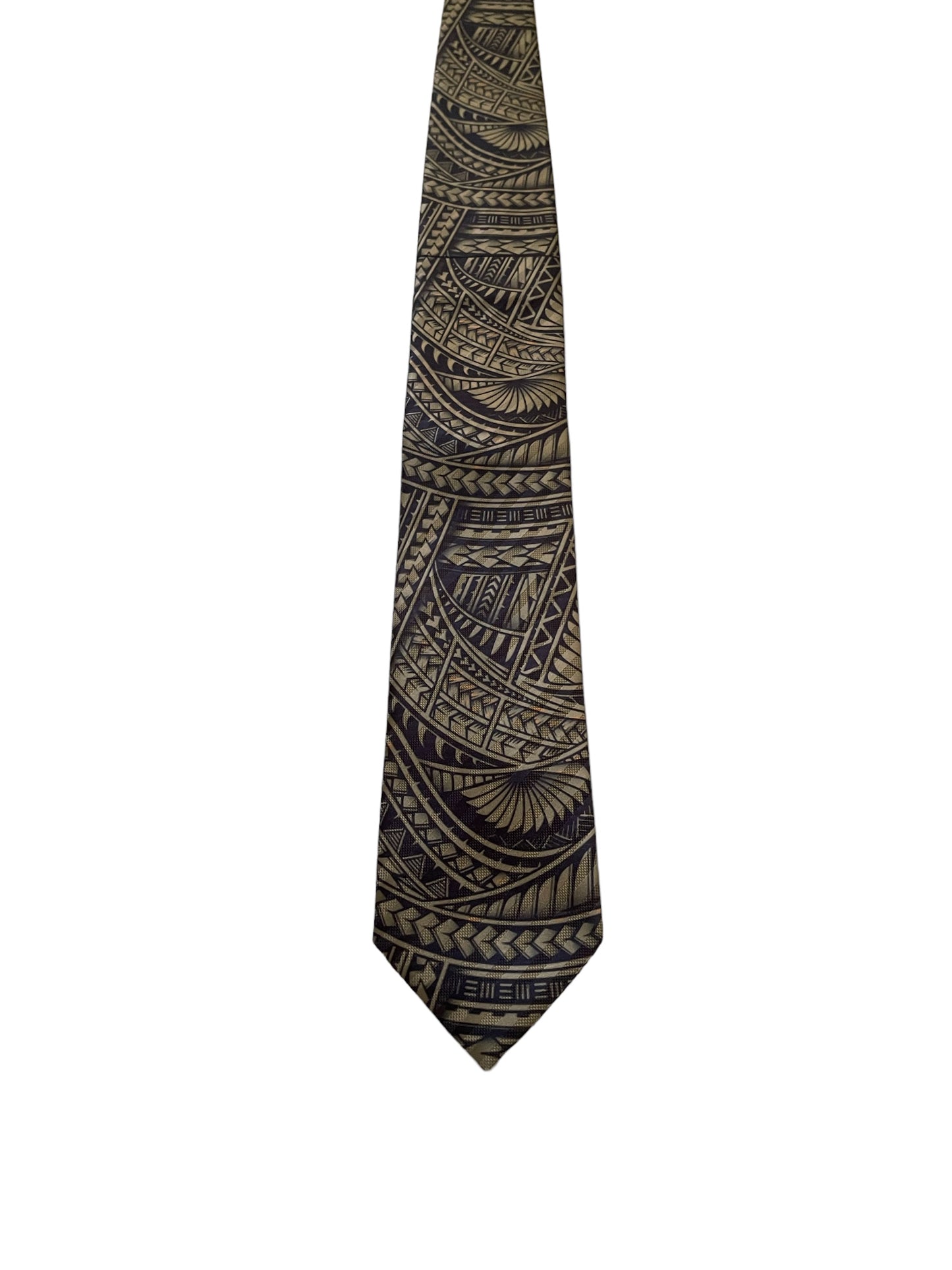 SZN2: BROWN AND BLACK 1 TRIBAL NECKTIE