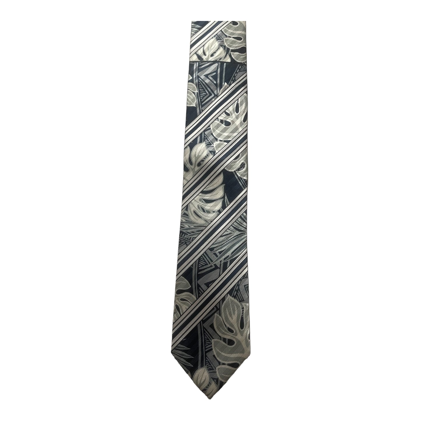 SZN2: BLACK AND GREY 1 TRIBAL NECKTIE