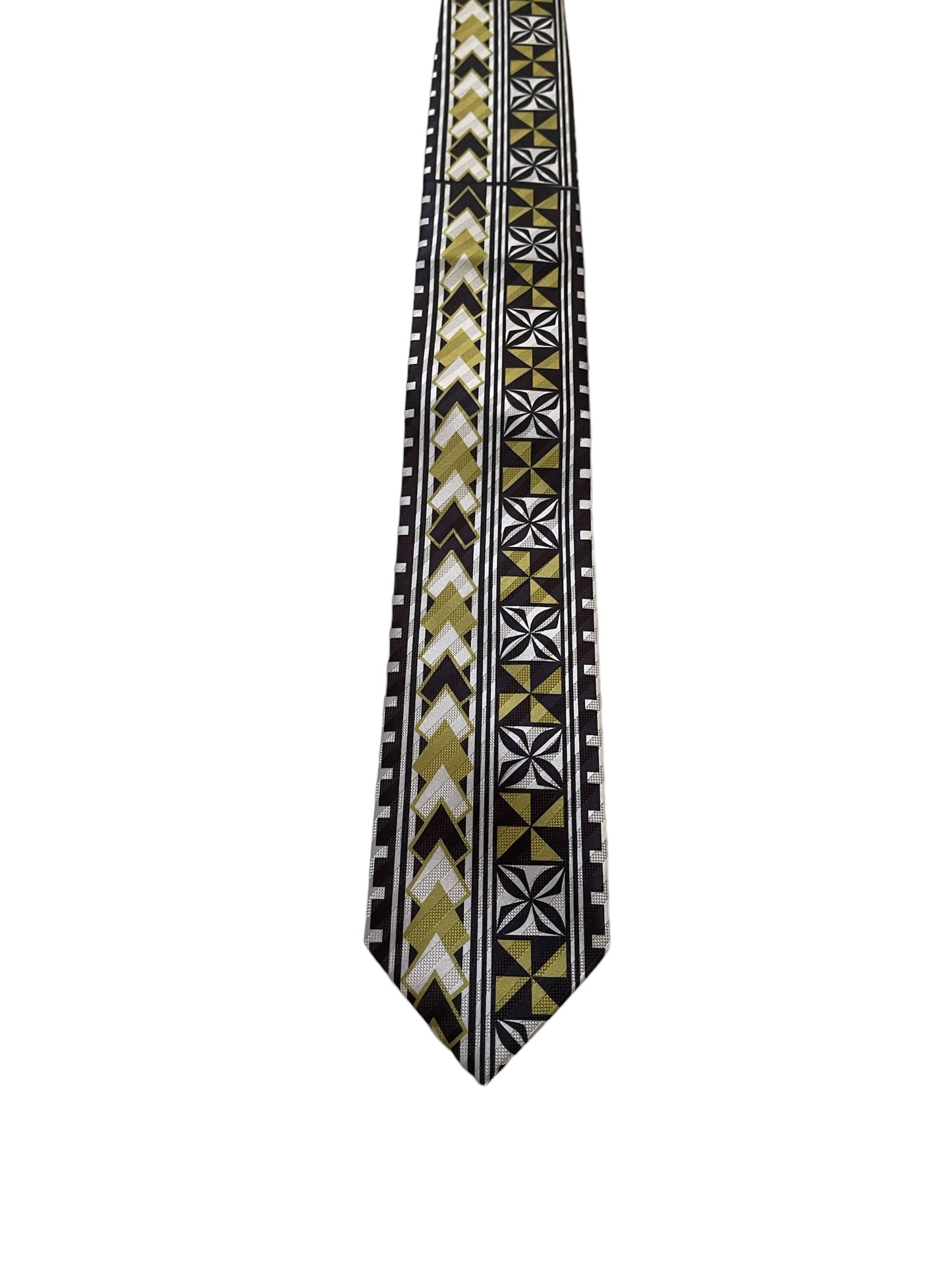 SZN2: BLACK AND BROWN 2 TRIBAL NECKTIE