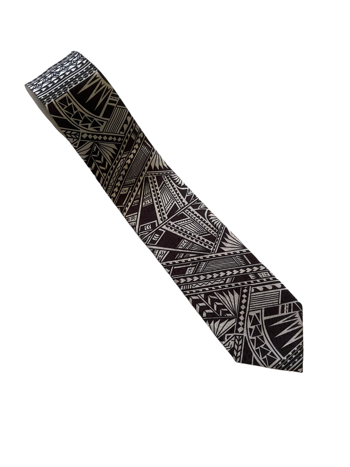 SZN2: BLACK AND WHITE 2 TRIBAL NECKTIE