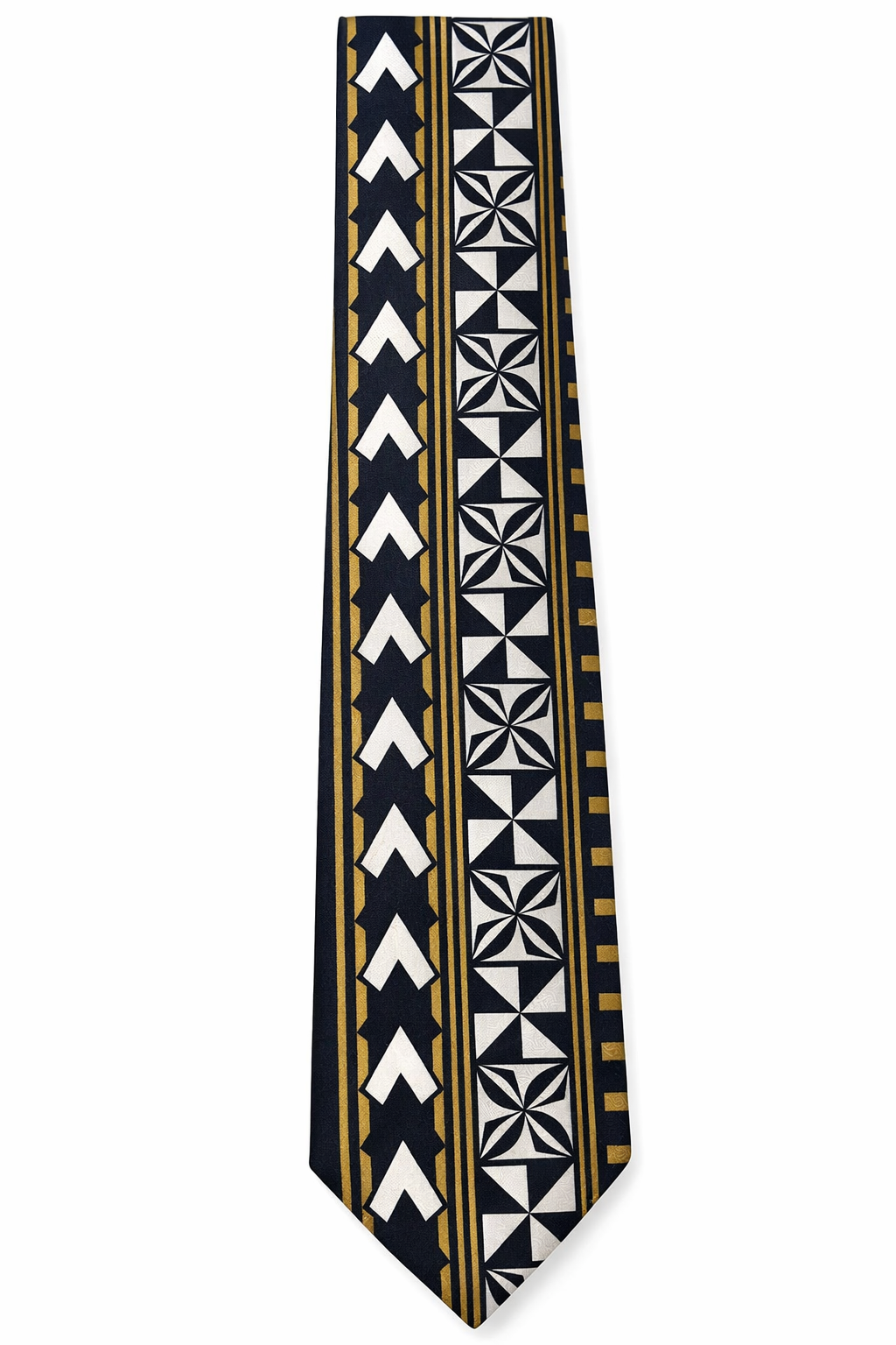 SZN2: BLACK AND BROWN 1 TRIBAL NECKTIE
