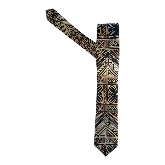 SZN3: BROWN & BLACK 2 TRIBAL NECKTIE