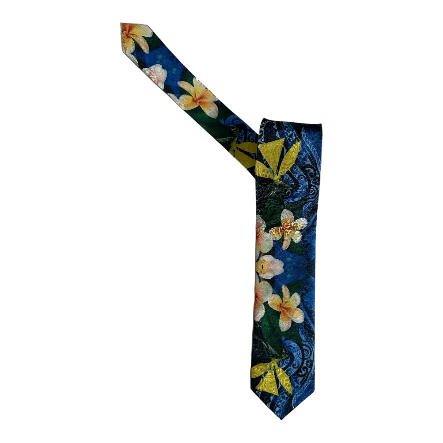 SZN3: BLUE FLOWER TRIBAL NECKTIE