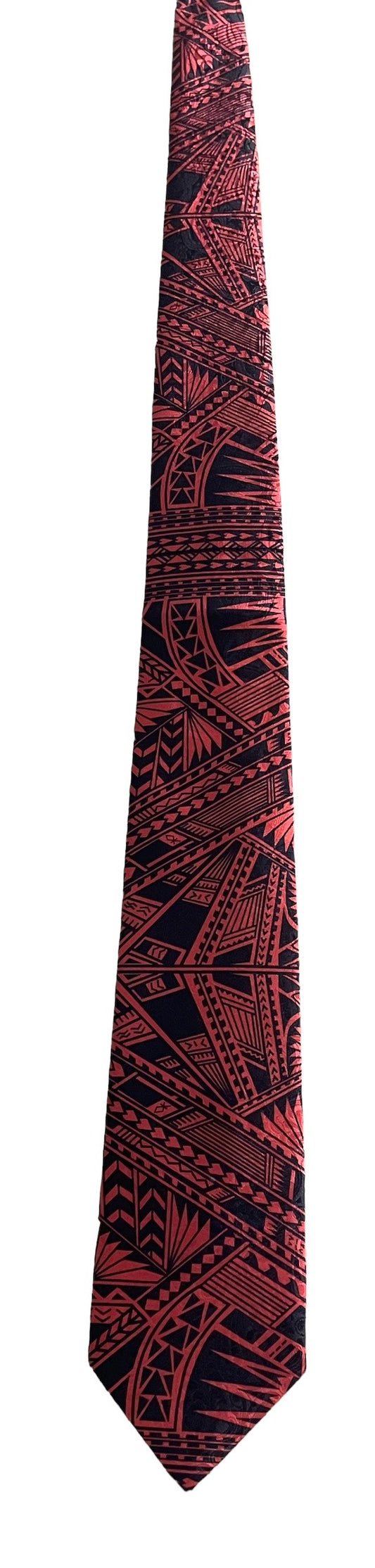 SZN2: RED AND BLACK 1 TRIBAL NECKTIE