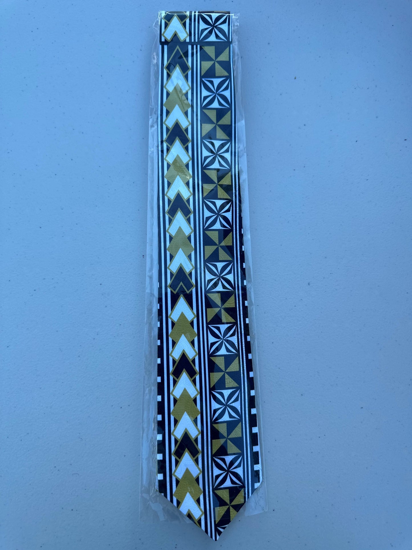 SZN3: BLACK & GOLD 1 TRIBAL NECKTIE