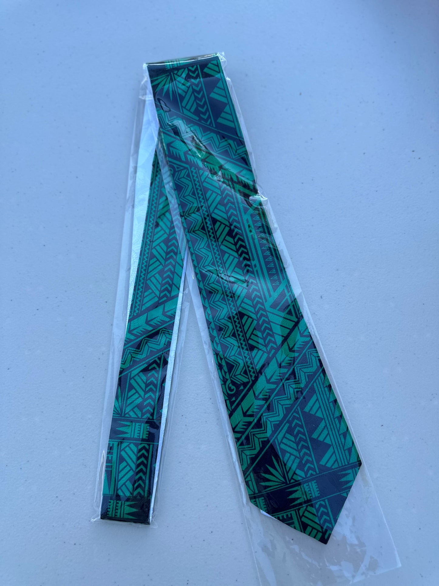 SZN3: GREEN & BLACK 1 TRIBAL NECKTIE