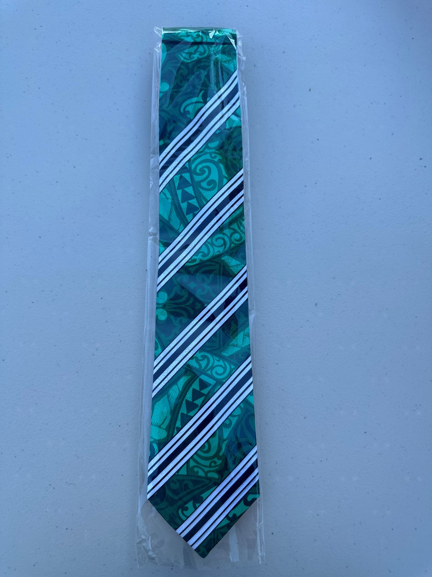 SZN3: GREEN & BLACK 2 TRIBAL NECKTIE