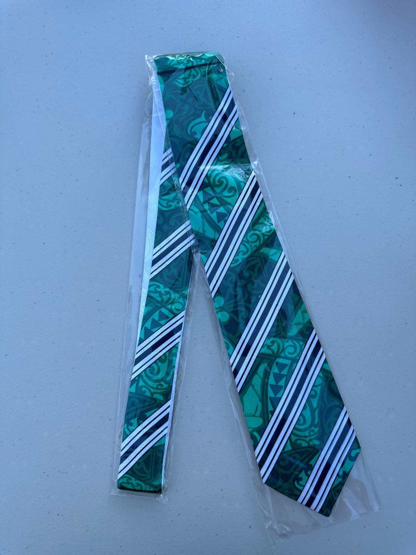 SZN3: GREEN & BLACK 2 TRIBAL NECKTIE