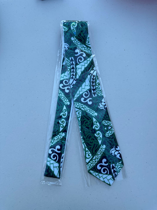 SZN3: GREEN & BLACK 3 TRIBAL NECKTIE