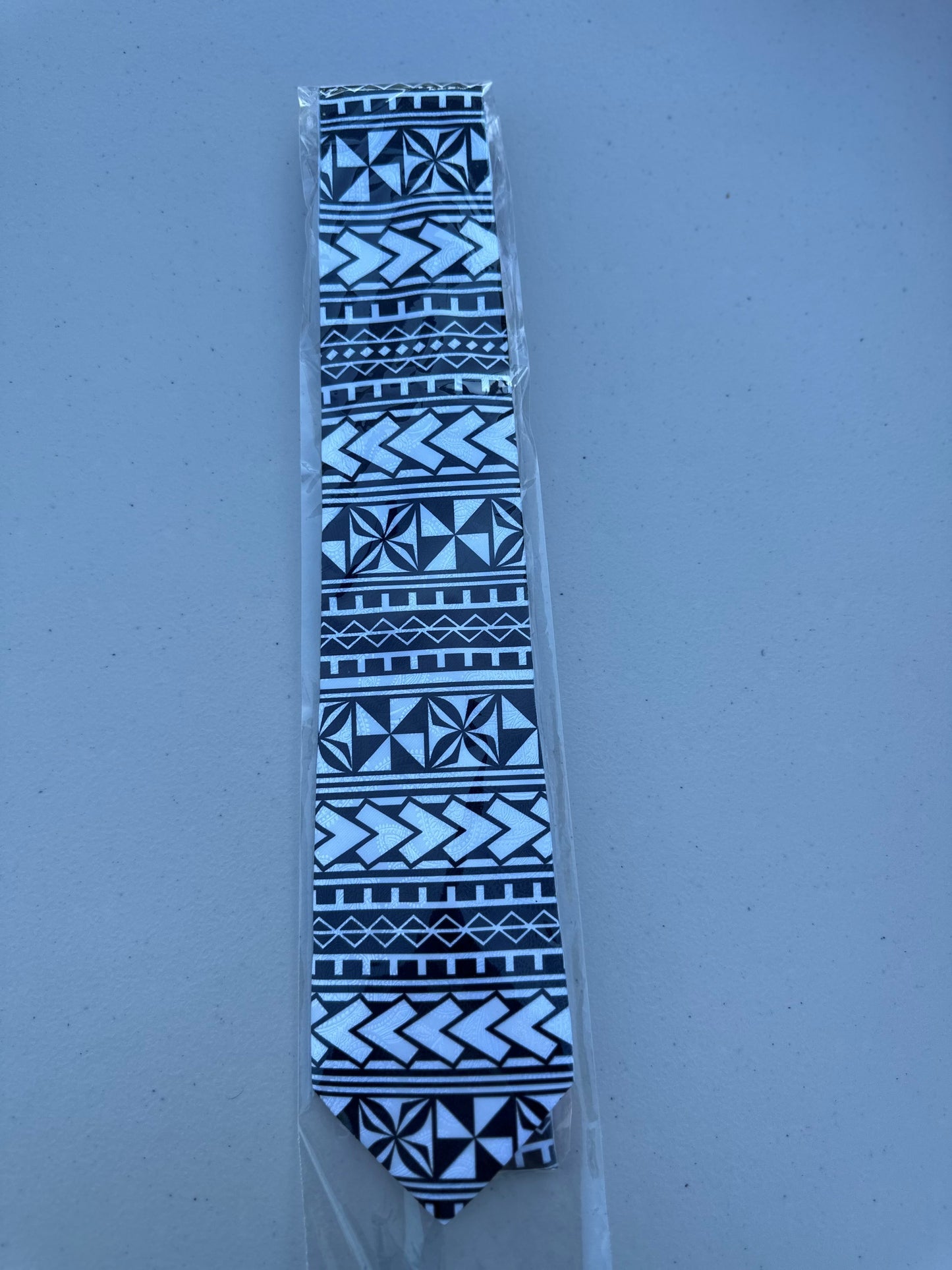 SZN2: BLACK AND WHITE 4 TRIBAL NECKTIE