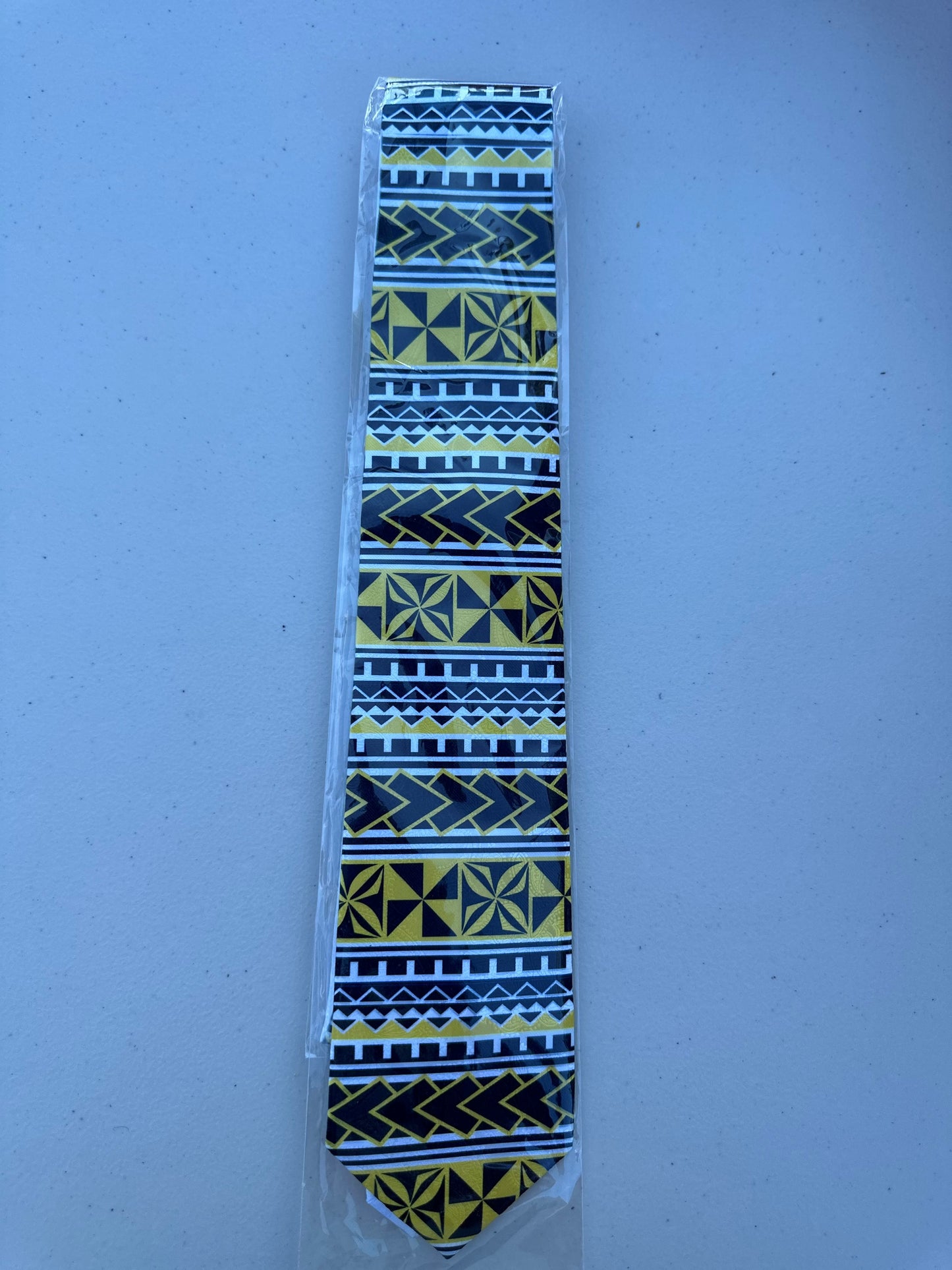 SZN3: BLACK & YELLOW 1 TRIBAL NECKTIE