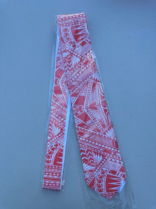 SZN3: ORANGE & WHITE 1 TRIBAL NECKTIE