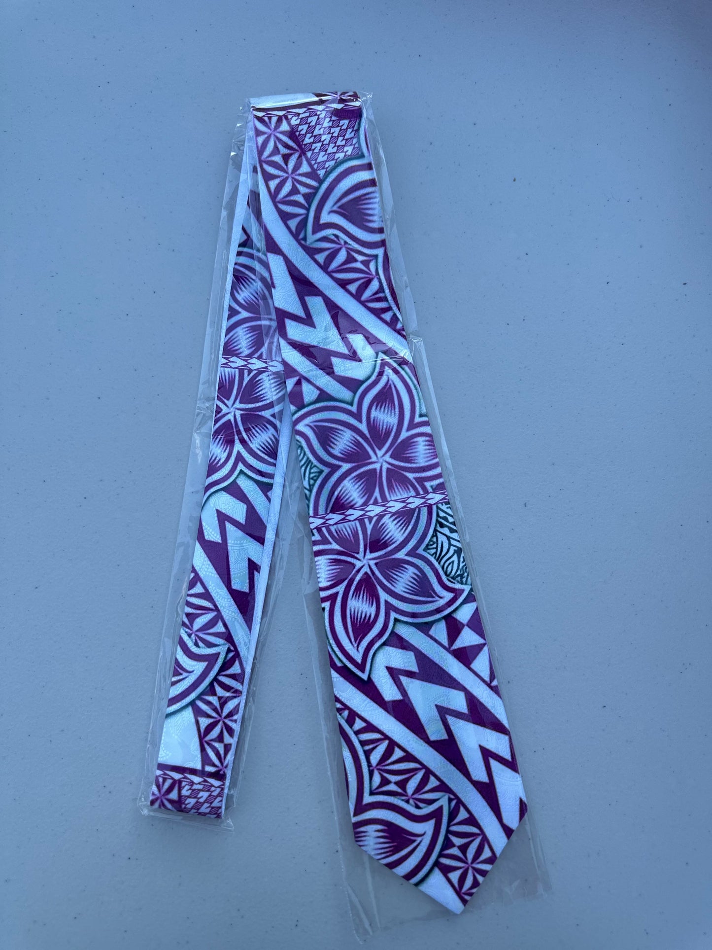 SZN3: WHITE & PINK 1 TRIBAL NECKTIE