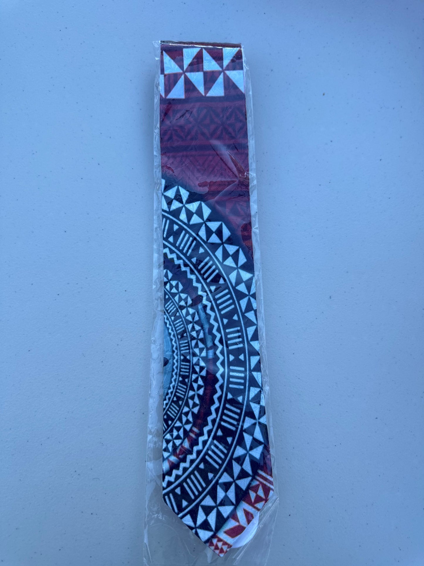 SZN3: RED & BLACK 1 TRIBAL NECKTIE